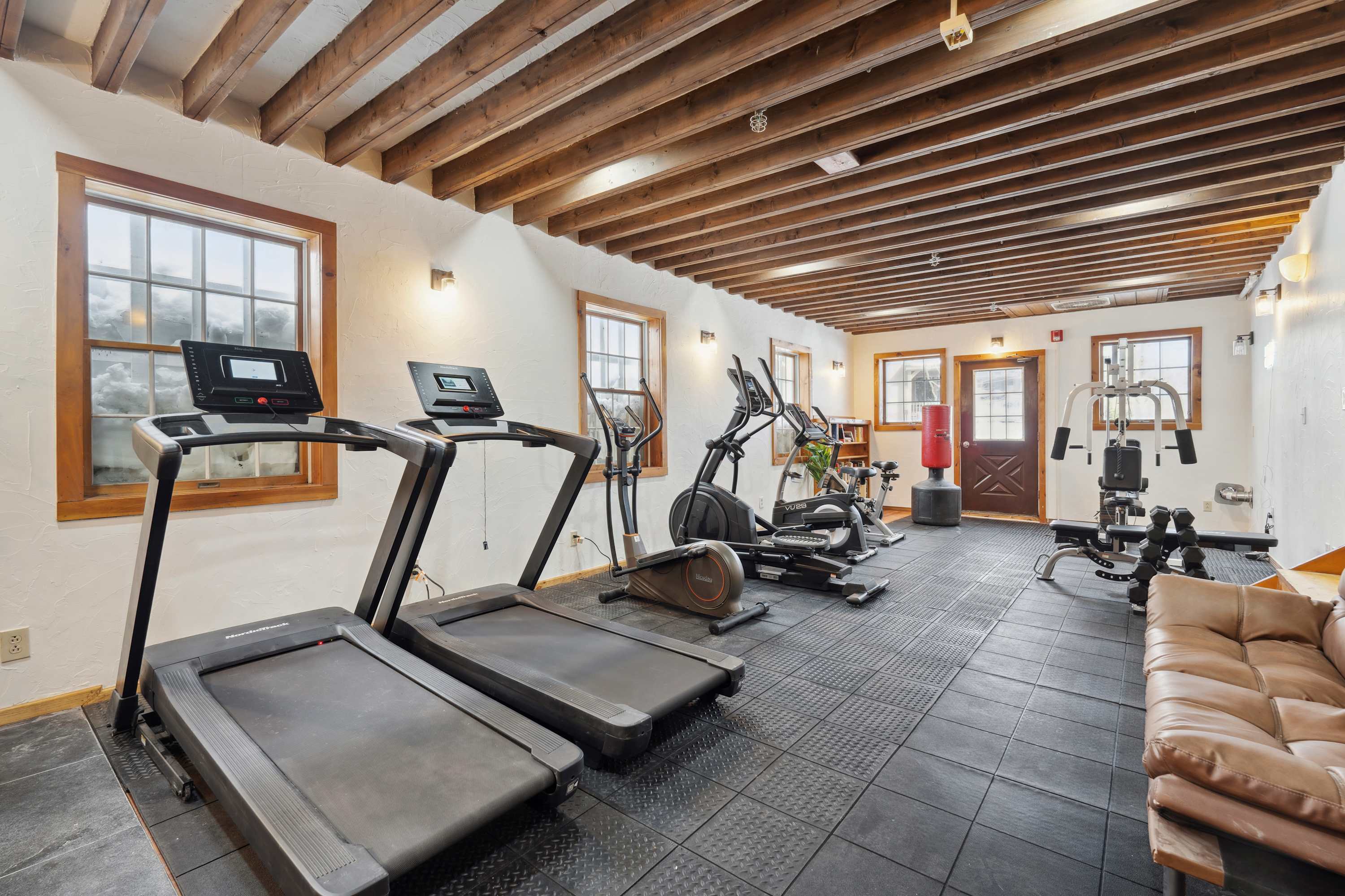 Gym at the Sukkot Vermont property
