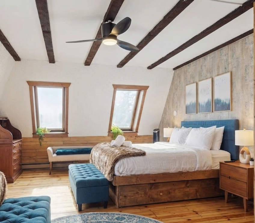 Bedroom at the retreat house